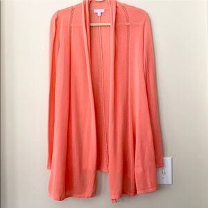 Lilly Pulitzer long sleeve cardigan Coral small
